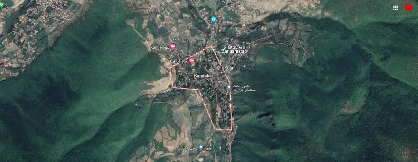 آدرس دقیق روستای کندلوس روی نقشه 468487