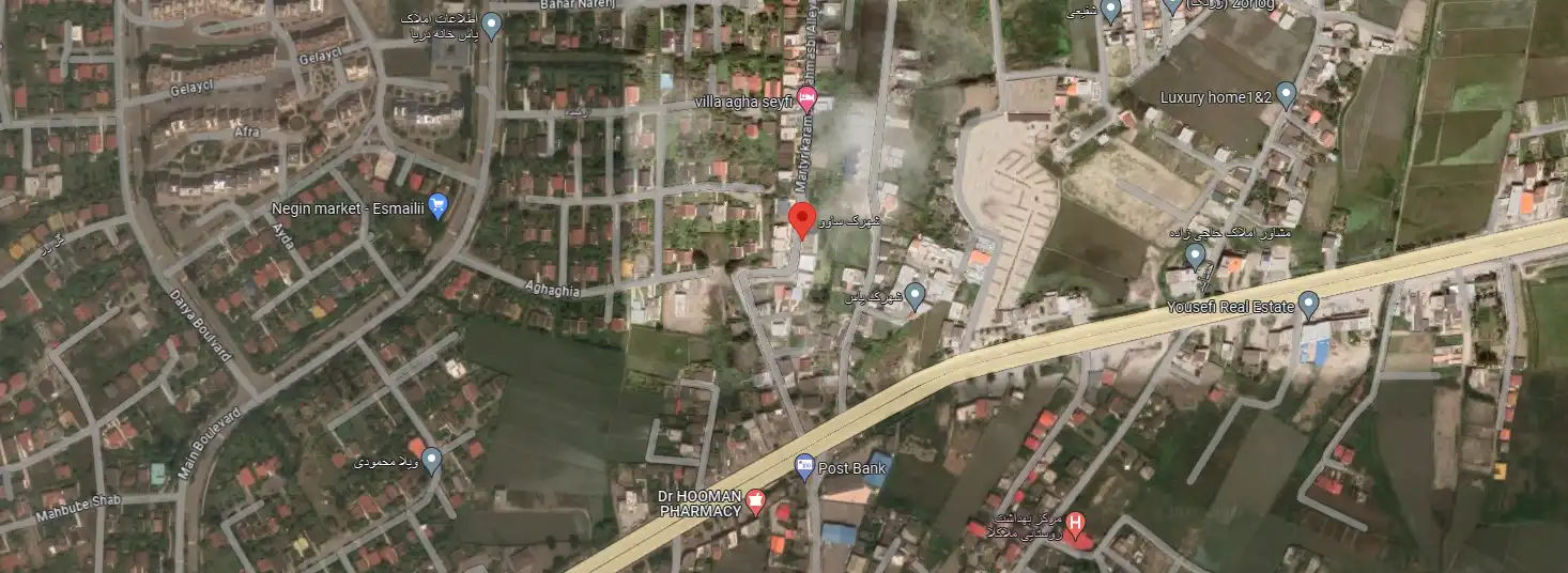 لوکیشن دقیق شهرک سائو روی نقشه 352684555