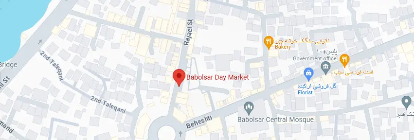 آدرس دقیق بازار روز سنتی بابلسر روی نقشه 5465468
